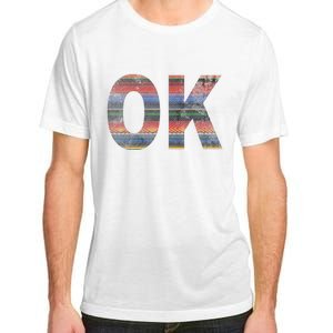 Serape Mexican Ok State Of Oklahoma Distressed Adult ChromaSoft Performance T-Shirt