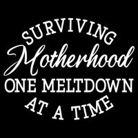 Surviving Motherhood One Meltdown At A Time Gift Impact Tech Backpack