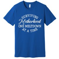 Surviving Motherhood One Meltdown At A Time Gift Premium T-Shirt