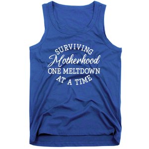 Surviving Motherhood One Meltdown At A Time Gift Tank Top