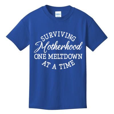 Surviving Motherhood One Meltdown At A Time Gift Kids T-Shirt