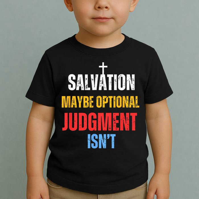 Salvation Maybe Optional Judgment Isn’t Christian Toddler T-Shirt