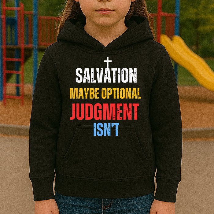 Salvation Maybe Optional Judgment Isn’t Christian Kids Hoodie