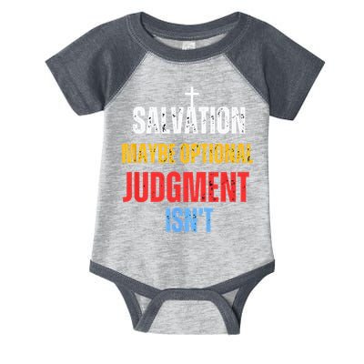 Salvation Maybe Optional Judgment Isn’t Christian Infant Baby Jersey Bodysuit