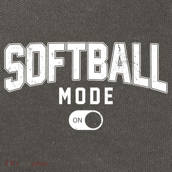 Softball Mode On Cotton Canvas Backpack