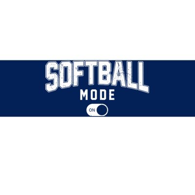 Softball Mode On Bumper Sticker