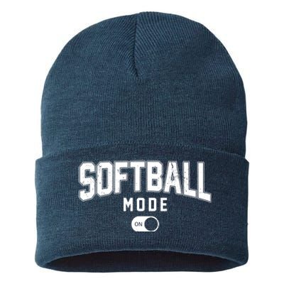 Softball Mode On Sustainable Knit Beanie