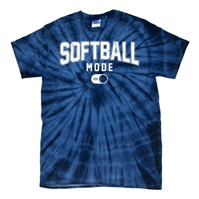 Softball Mode On Tie-Dye T-Shirt