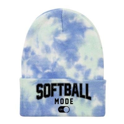 Softball Mode On Tie Dye 12in Knit Beanie