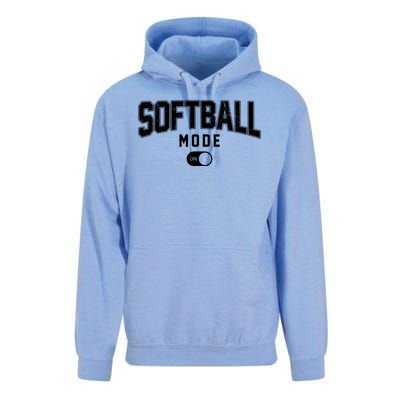 Softball Mode On Unisex Surf Hoodie