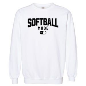 Softball Mode On Garment-Dyed Sweatshirt