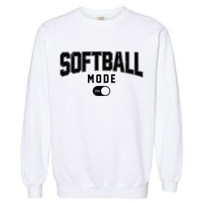 Softball Mode On Garment-Dyed Sweatshirt