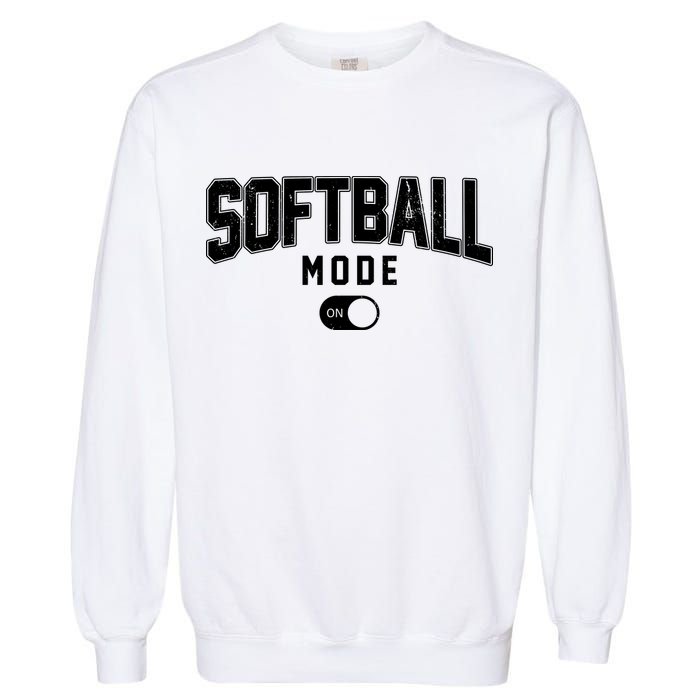 Softball Mode On Garment-Dyed Sweatshirt