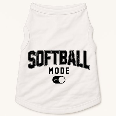 Softball Mode On Doggie Tank