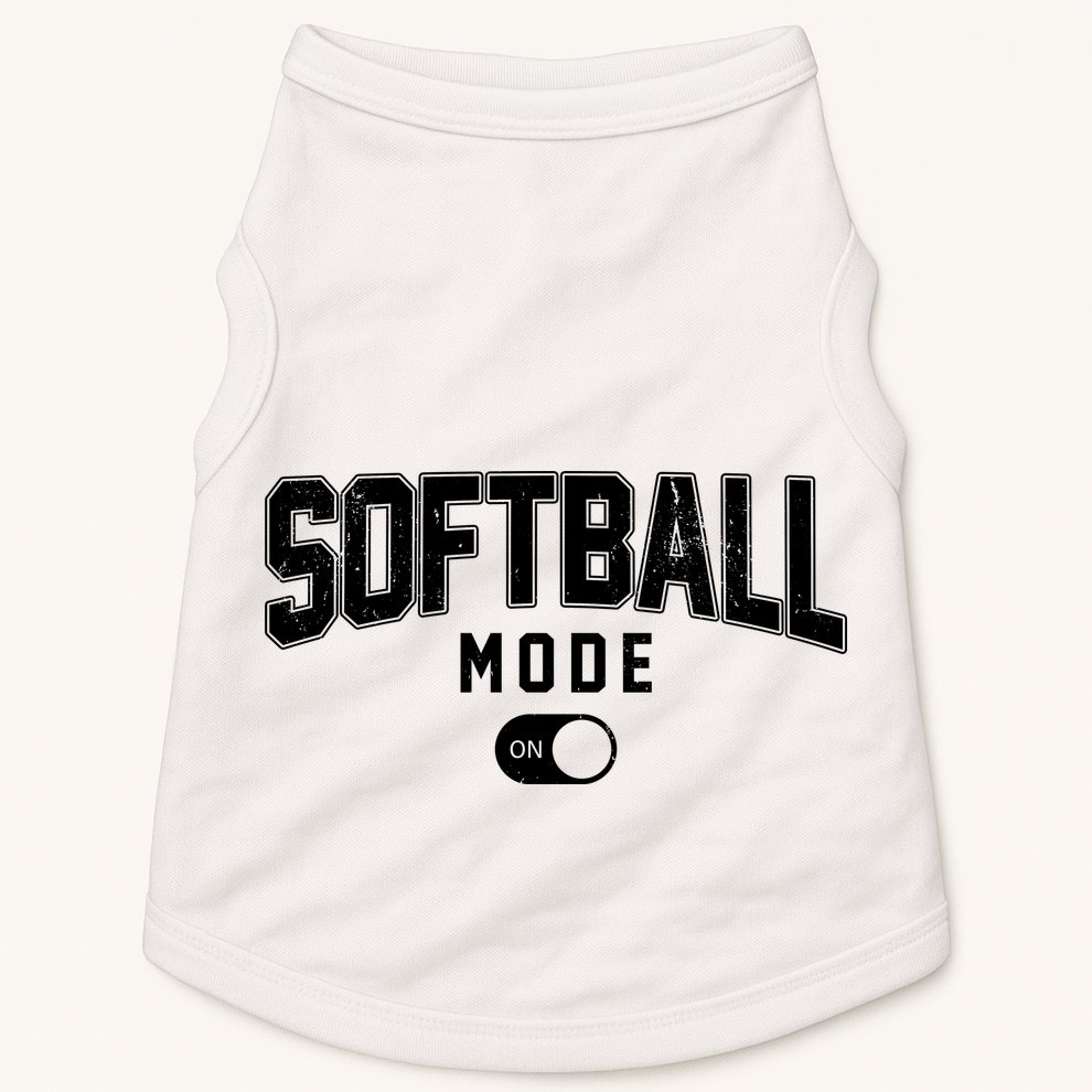 Softball Mode On Doggie Tank