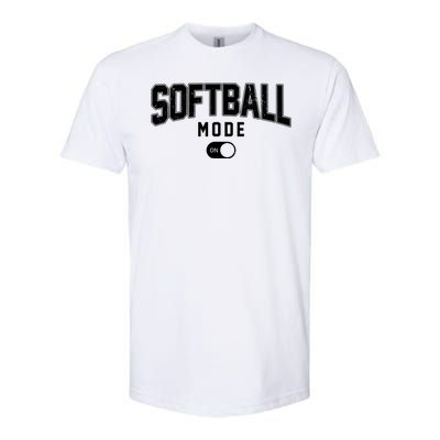 Softball Mode On Softstyle® CVC T-Shirt