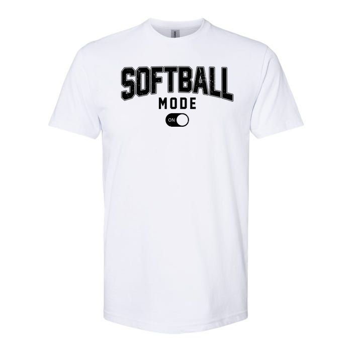 Softball Mode On Softstyle® CVC T-Shirt