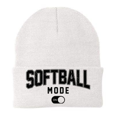 Softball Mode On Knit Cap Winter Beanie