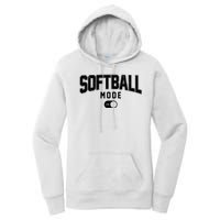 Softball Mode On Women's Pullover Hoodie