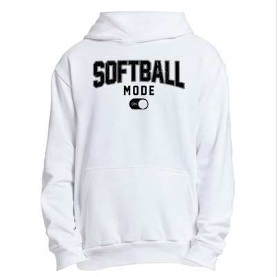 Softball Mode On Urban Pullover Hoodie