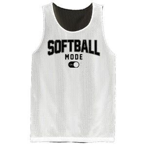 Softball Mode On Mesh Reversible Basketball Jersey Tank