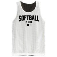 Softball Mode On Mesh Reversible Basketball Jersey Tank