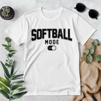 Softball Mode On Premium T-Shirt