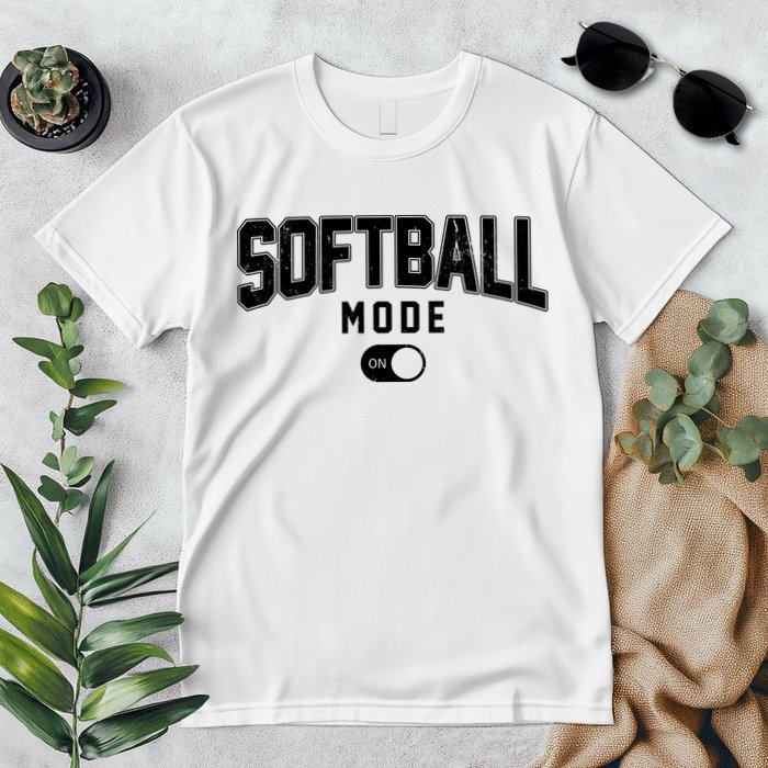 Softball Mode On Premium T-Shirt