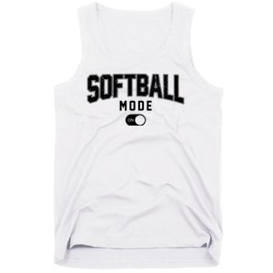 Softball Mode On Tank Top