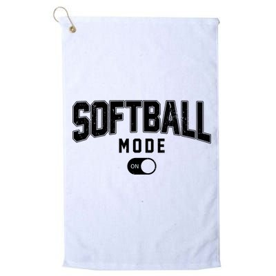 Softball Mode On Golf Towel