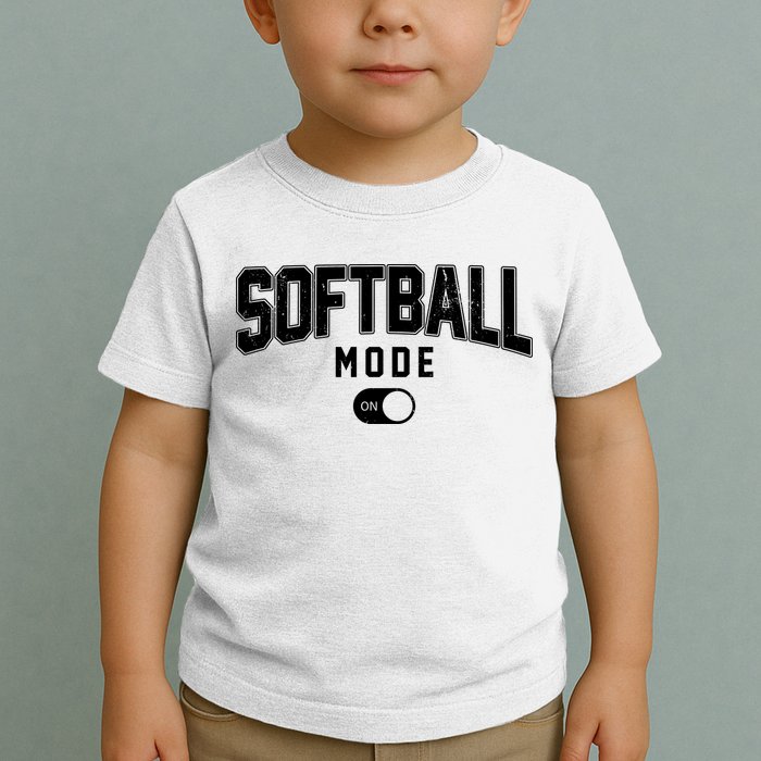 Softball Mode On Toddler T-Shirt