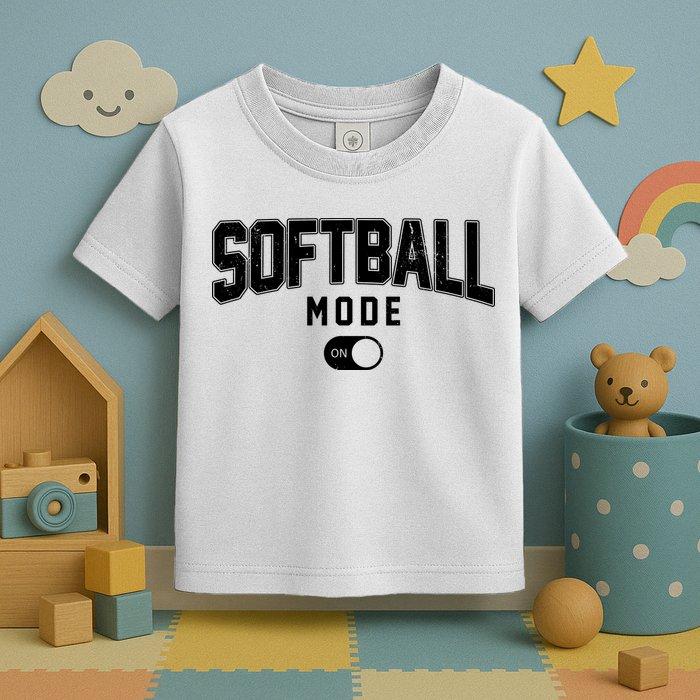 Softball Mode On Toddler T-Shirt