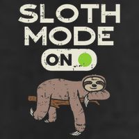 Sloth Mode On Funny Lazy Sleep Animal Lover Women Gift 7 Panel Mesh Trucker Snapback Hat
