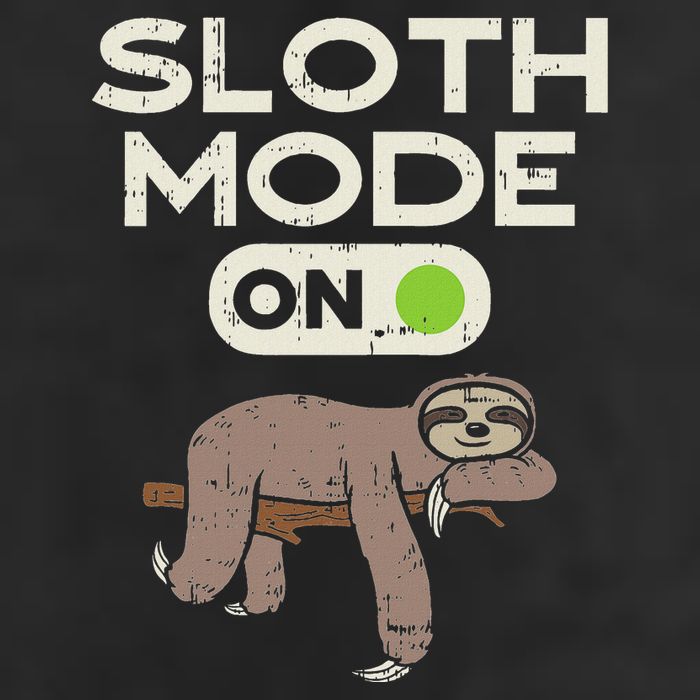 Sloth Mode On Funny Lazy Sleep Animal Lover Women Gift 7 Panel Mesh Trucker Snapback Hat