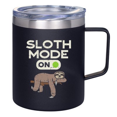 Sloth Mode On Funny Lazy Sleep Animal Lover Women Gift 12oz Stainless Steel Coffee Mug