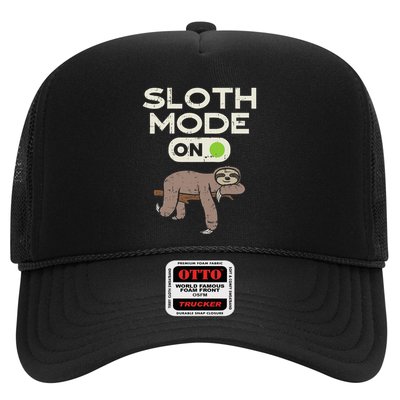 Sloth Mode On Funny Lazy Sleep Animal Lover Women Gift Trucker Hat