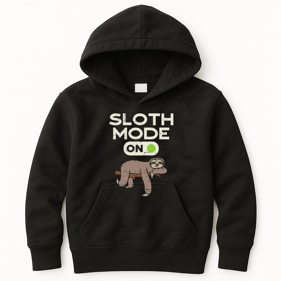 Sloth Mode On Funny Lazy Sleep Animal Lover Women Gift Kids Hoodie