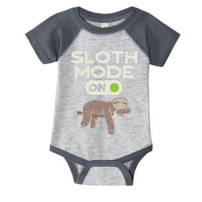 Sloth Mode On Funny Lazy Sleep Animal Lover Women Gift Infant Baby Jersey Bodysuit