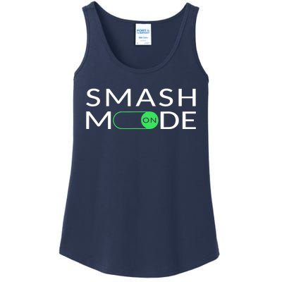 Smash Mode On Funny Pickleball Pun For Pickleball Players Ladies Essential Tank