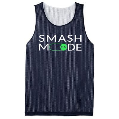 Smash Mode On Funny Pickleball Pun For Pickleball Players Mesh Reversible Basketball Jersey Tank