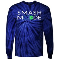 Smash Mode On Funny Pickleball Pun For Pickleball Players Tie-Dye Long Sleeve Shirt