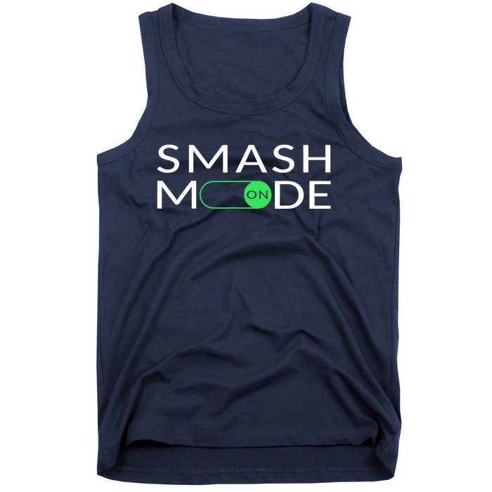 Smash Mode On Funny Pickleball Pun For Pickleball Players Tank Top