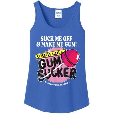 Suck Me Off And Make Me Gum Chewlie’s Gum Sucker Ladies Essential Tank