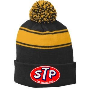 Stp Motor Oil Metal Sign Racing Bikes Cars Stripe Pom Pom Beanie