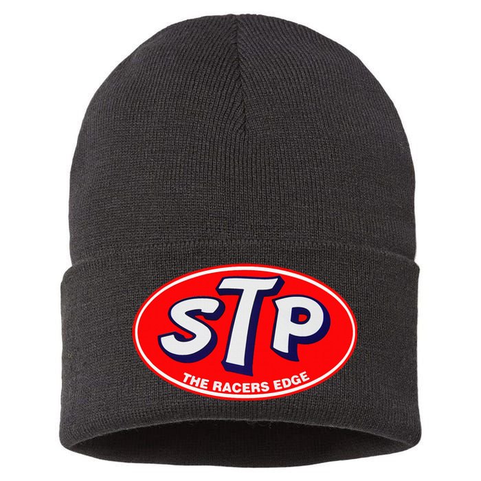 Stp Motor Oil Metal Sign Racing Bikes Cars Sustainable Knit Beanie