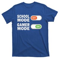 School Mode Off Gamer Mode On Funny Gamer Gift T-Shirt