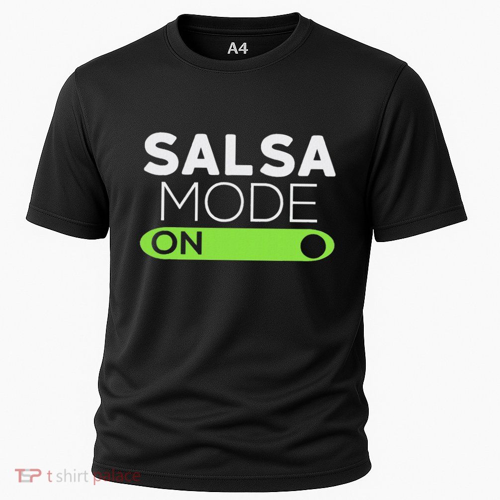 Salsa Mode On Funny Dancing 6 Black Cooling Performance Crew T-Shirt