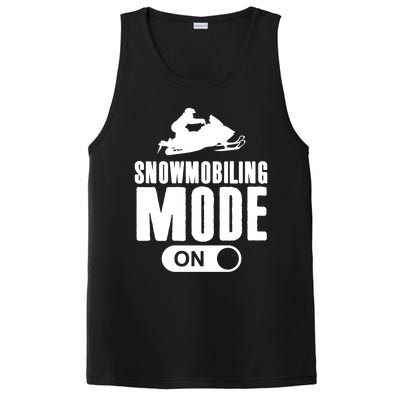 Snowmobiling Mode On Kids Snowmobile Gift Snow Machine Rider Gift PosiCharge Competitor Tank