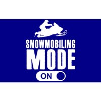 Snowmobiling Mode On Kids Snowmobile Gift Snow Machine Rider Gift Bumper Sticker