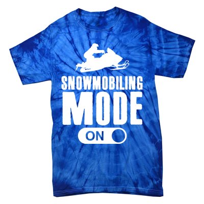 Snowmobiling Mode On Kids Snowmobile Gift Snow Machine Rider Gift Tie-Dye T-Shirt